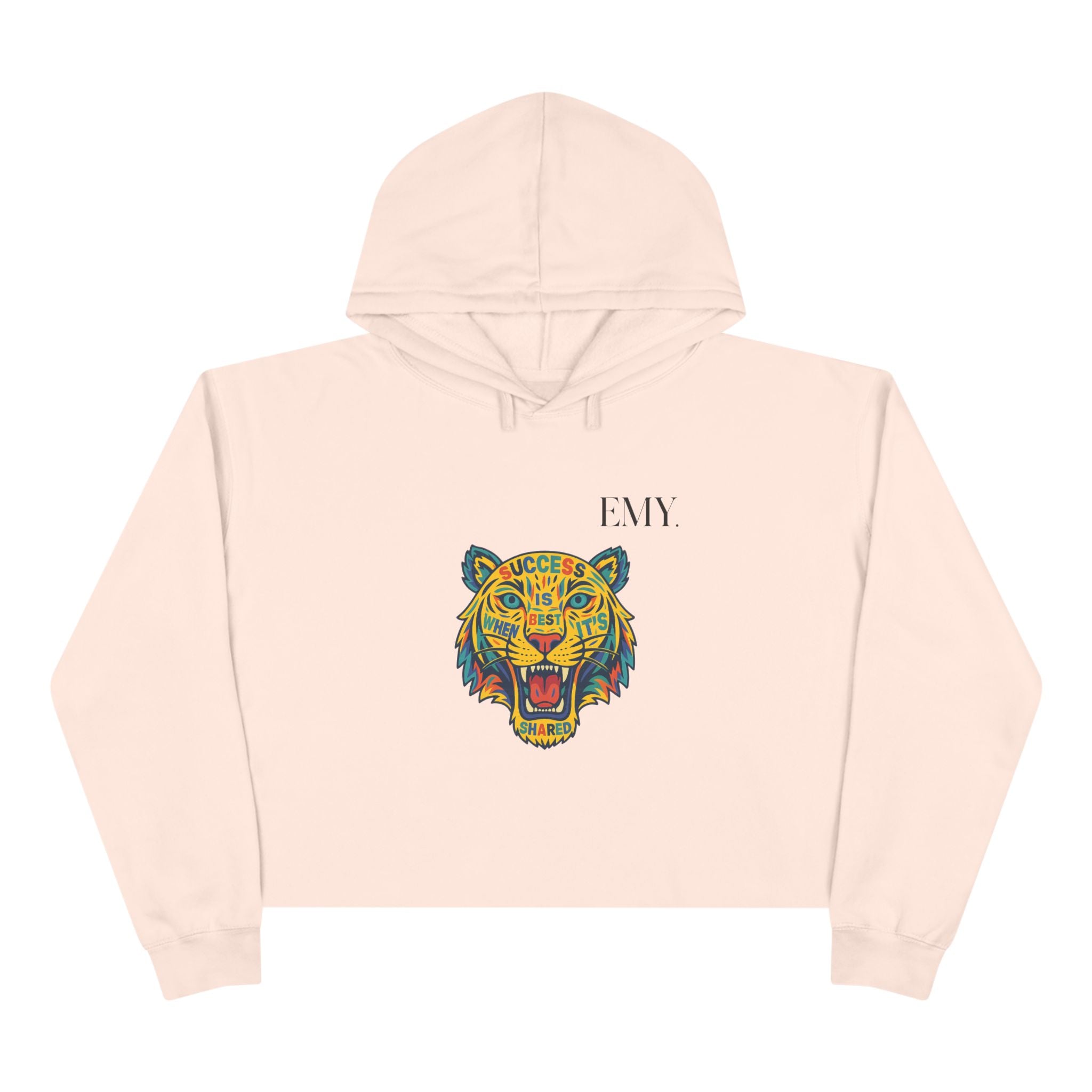 Bold Tiger Crop Hoodie Women Limited Edition