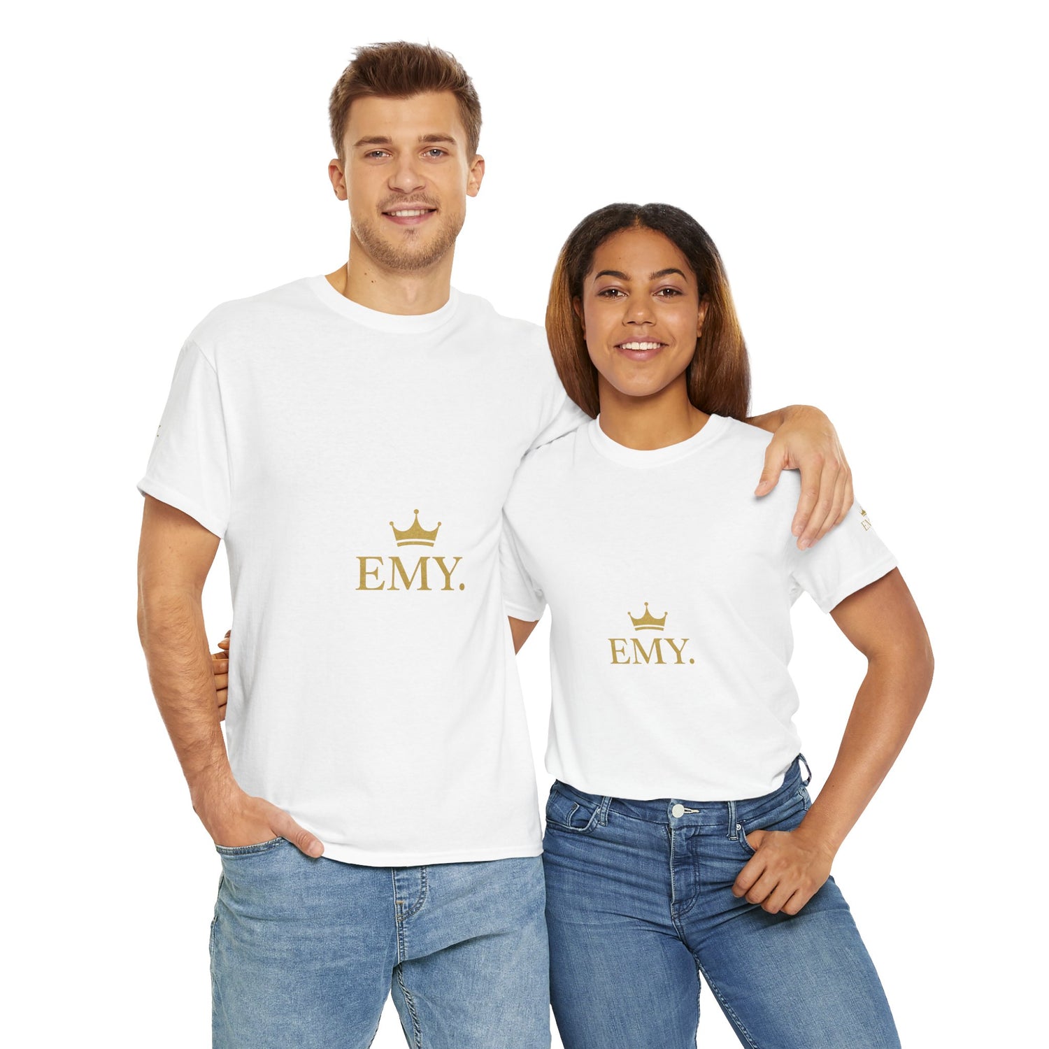 Custom Crown Tee for Emy, Unisex Heavy Cotton Shirt, Unique Gift, Casual Wear, Personalized Fashion, Birthday Gift