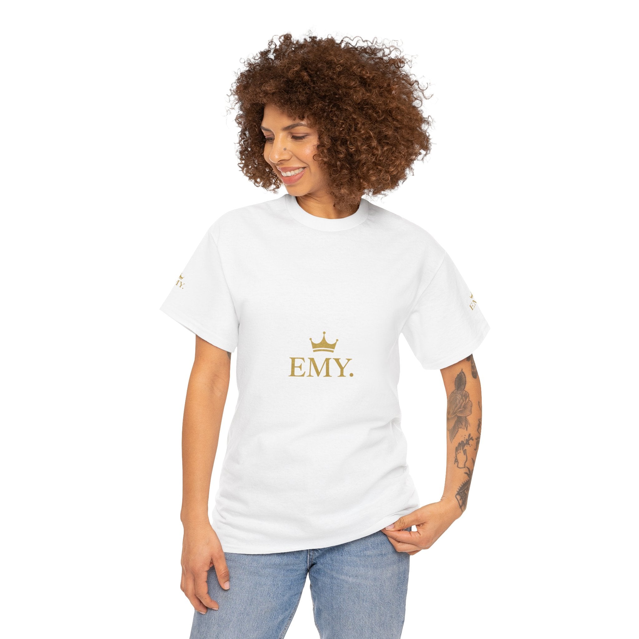 Custom Crown Tee for Emy, Unisex Heavy Cotton Shirt, Unique Gift, Casual Wear, Personalized Fashion, Birthday Gift