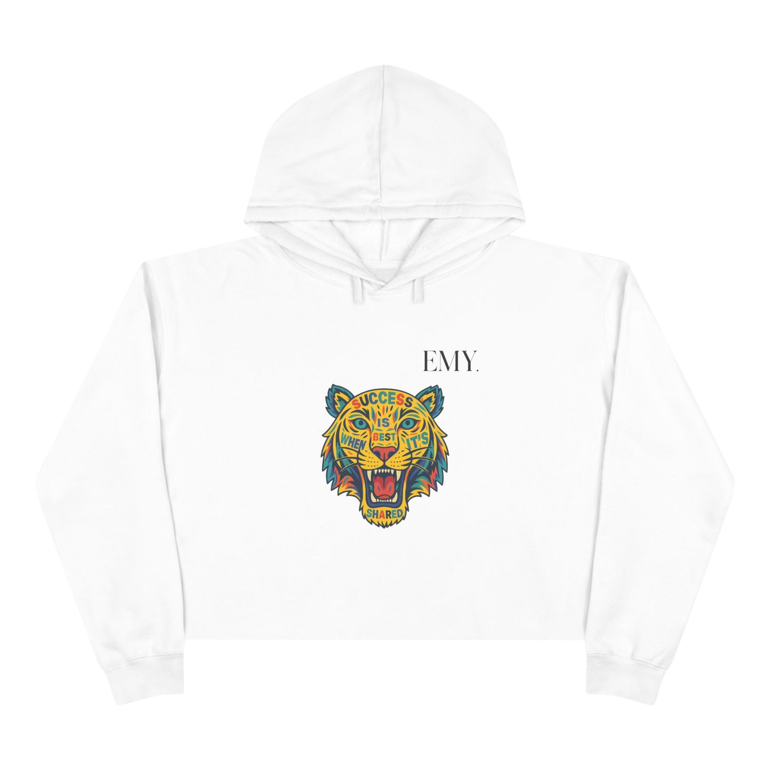 Bold Tiger Crop Hoodie Women Limited Edition