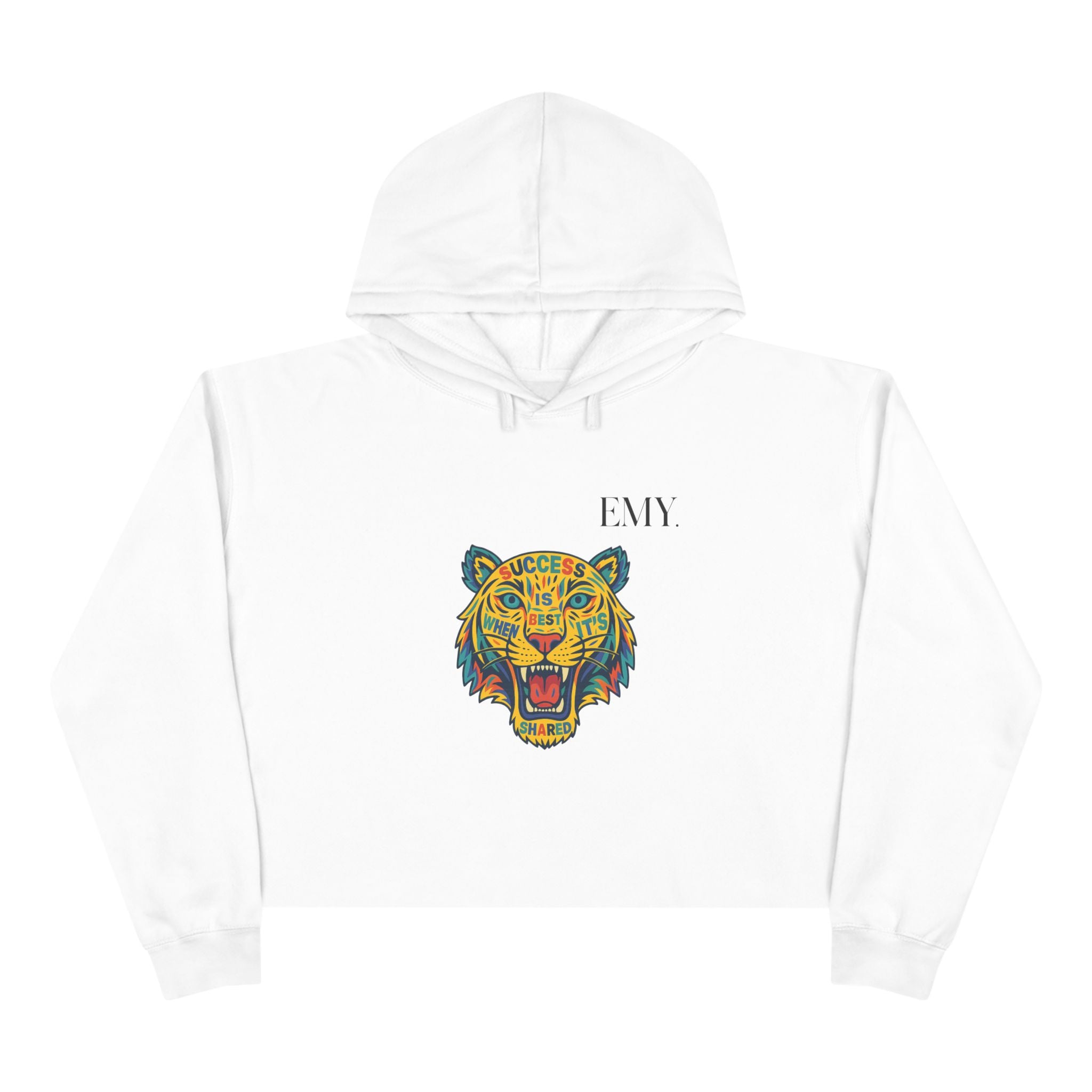 Bold Tiger Crop Hoodie Women Limited Edition