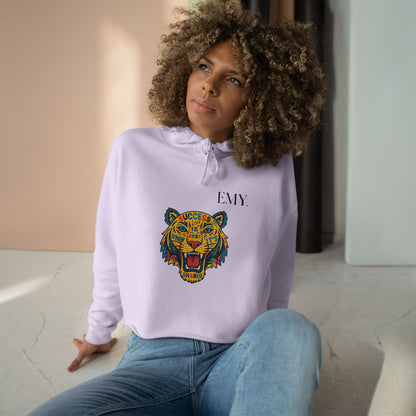 Bold Tiger Crop Hoodie Women Limited Edition