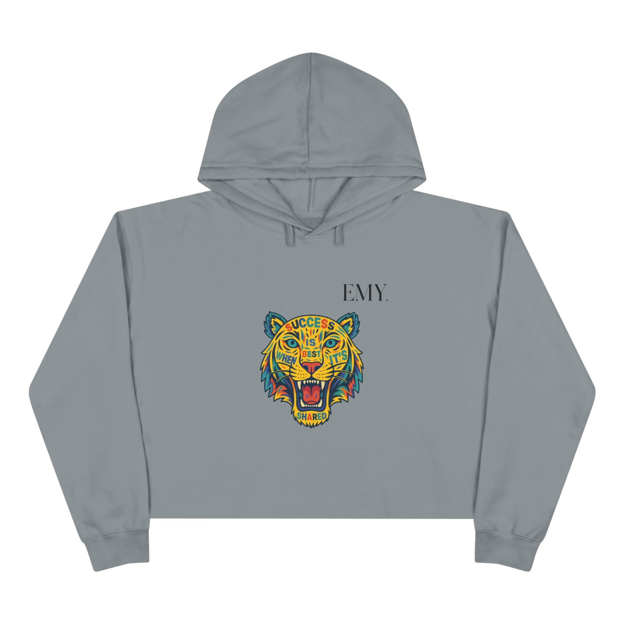 Bold Tiger Crop Hoodie Women Limited Edition