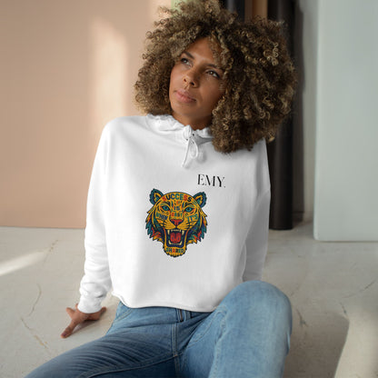 Bold Tiger Crop Hoodie Women Limited Edition